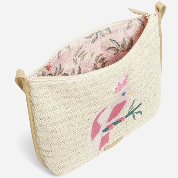 Vera Bradley Straw Crossbody Bag - Super Cute & Fun! NWT - Picture 2 of 6